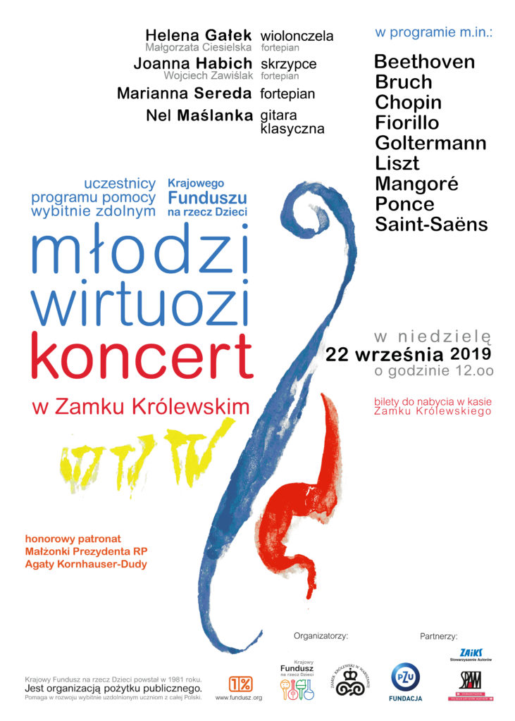 Plakat wirtuozi Warszawa 22.09.19