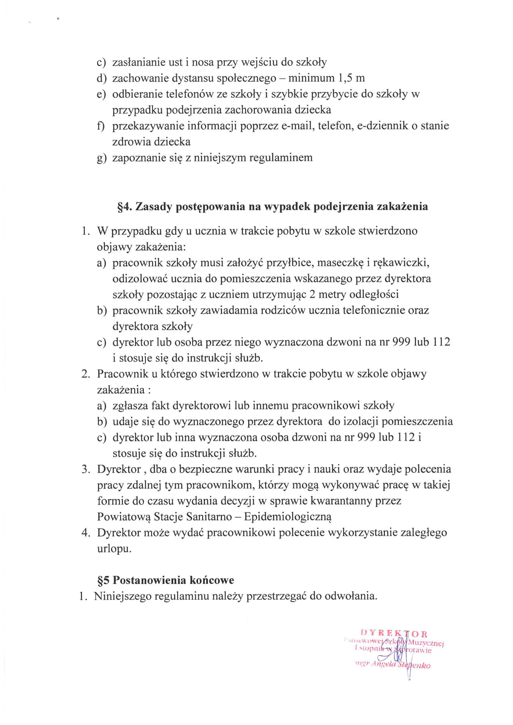 zarządzenie na stronę 5